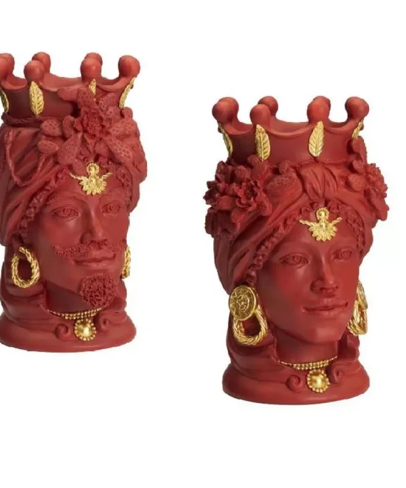 mithos-concept-prodotto-teste-di-moro-resina-vaso-18-cm-terracotta-oro