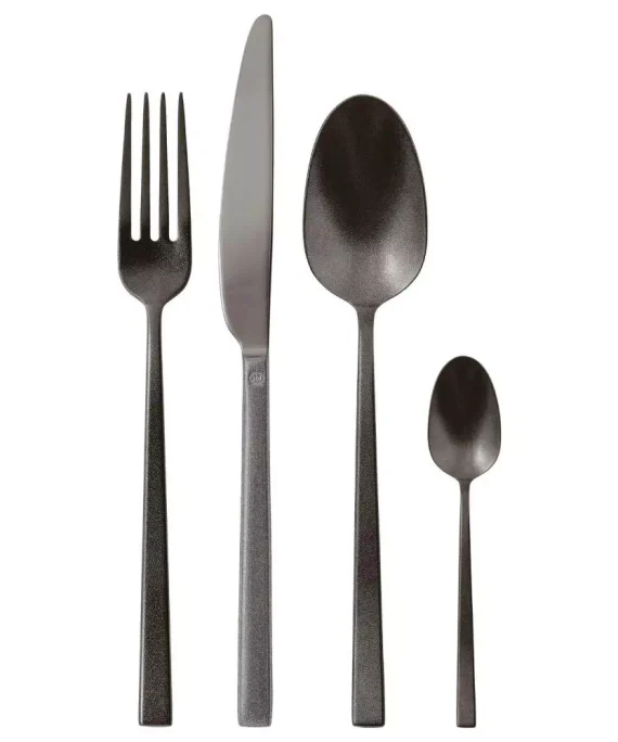 Posate Rock Nero servizio tavola 24 pz Sambonet
